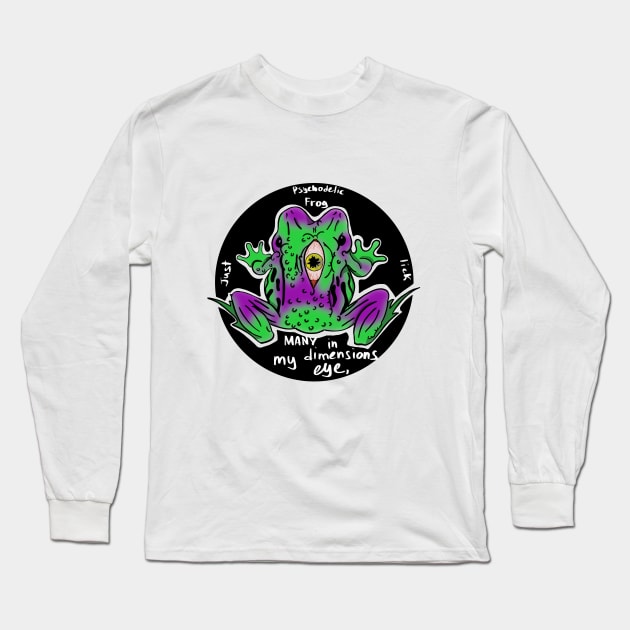 Psychedelic frog Long Sleeve T-Shirt by BeetleBlue